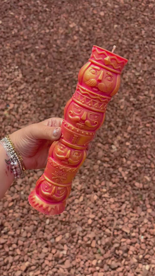 Large Nutcracker Pillar Kandle
